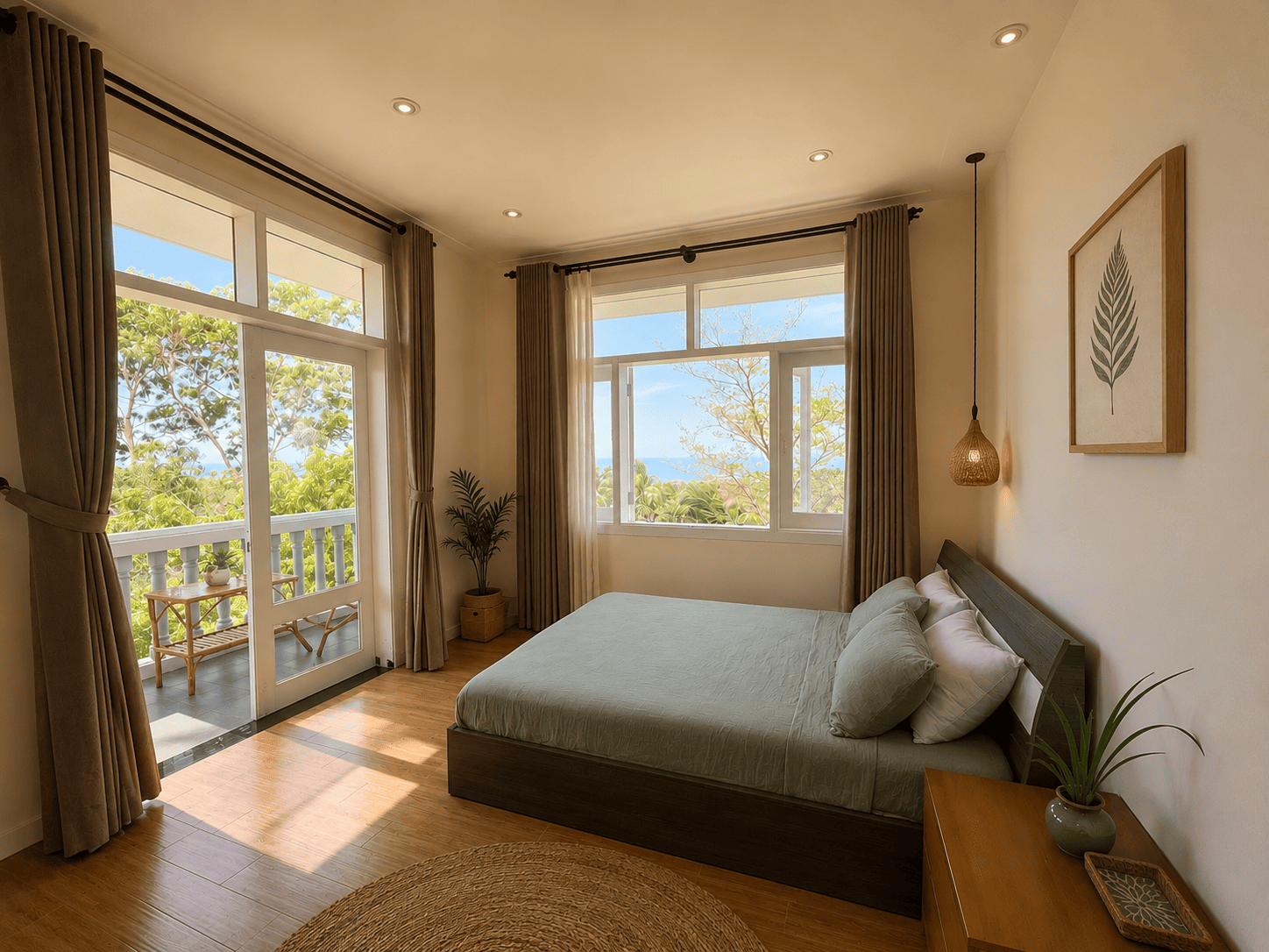 Ensuite rooms with balcony
