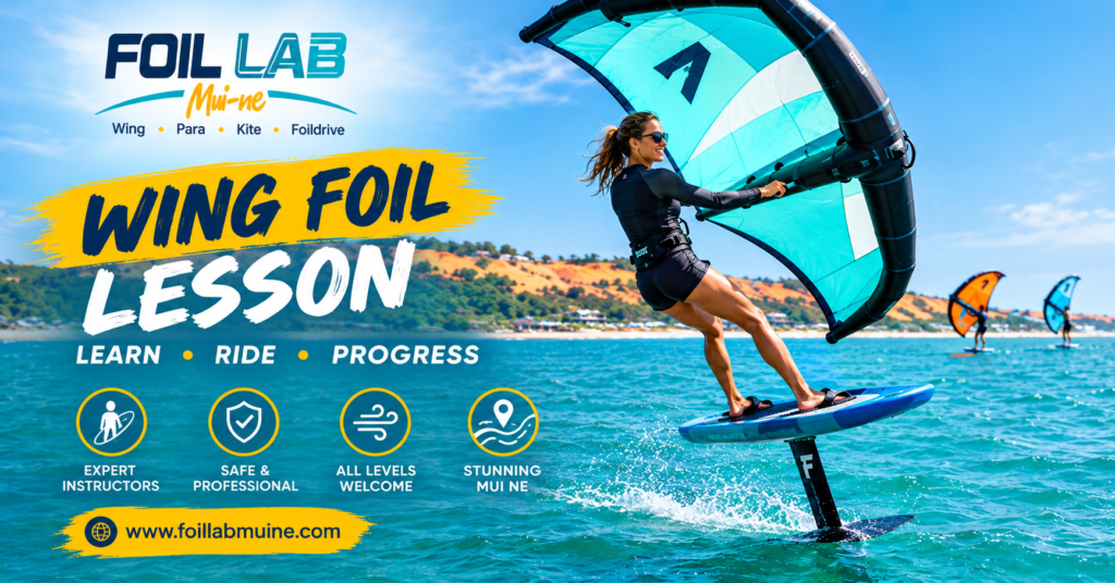 Wing foil lesson